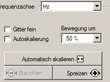 3. Einstellungen für Frequenzachse