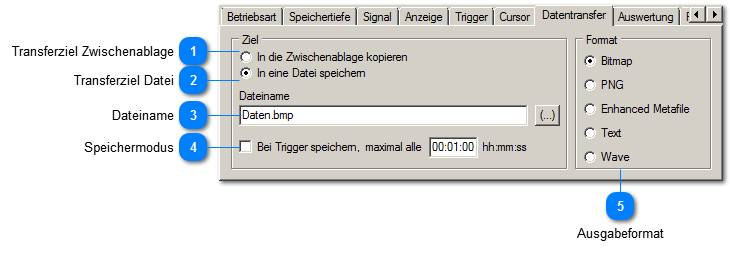 Daten exportieren