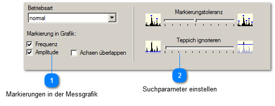 Einstellungen in der Betriebsart "normal"