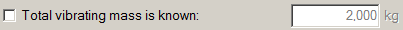 1. Total vibration mass is known