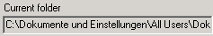 4. Currently opened folder