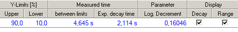1. Settings and results