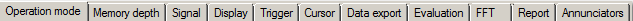 1. Tabs for menus